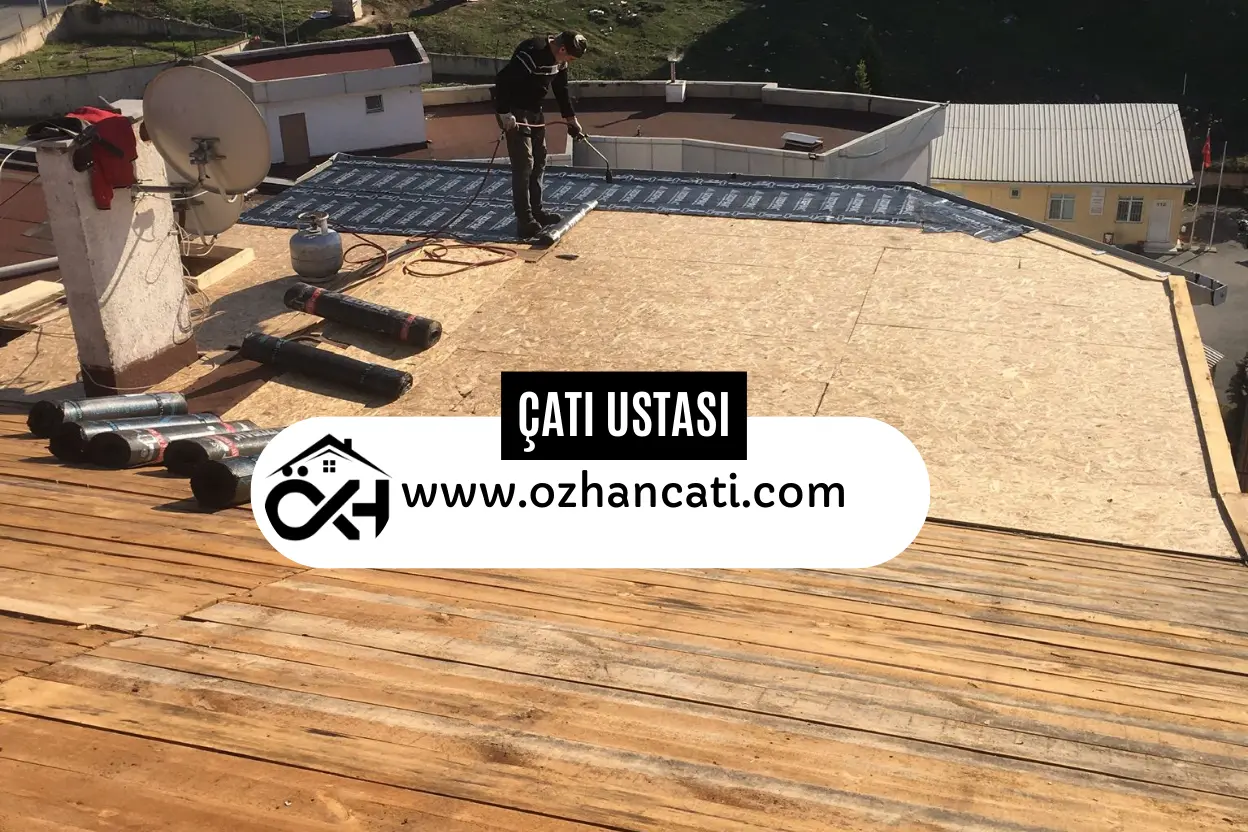 İstanbul çatı ustası membran ve kiremit uygulama sahnesi